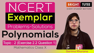 NCERT Exemplar Solutions Class 10 Chapter 2: Polynomials, Exercise 2.2 Question-1