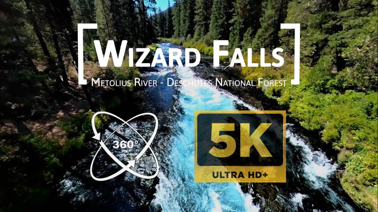 Wizard Falls Oregon | Metolius River Drone & 360° Flyover