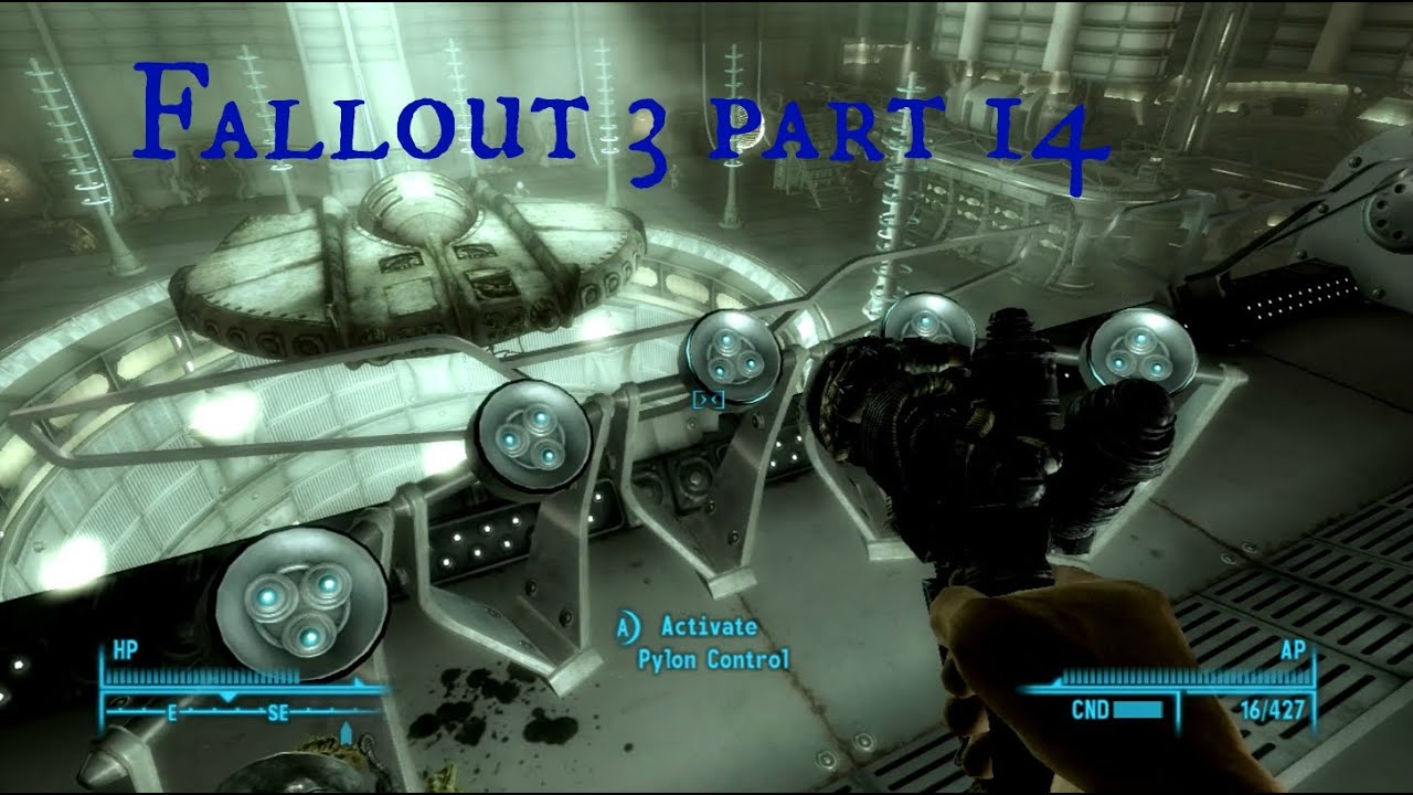 Fallout 3 part 14 /Mother ship Zeta Cargo hold and hanger YouTube