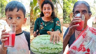 Watermelon Juice Making and Tasting with Family