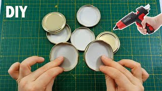 Don&#39;t Throw Away Unnecessary Jar Lids - Best Out of Waste