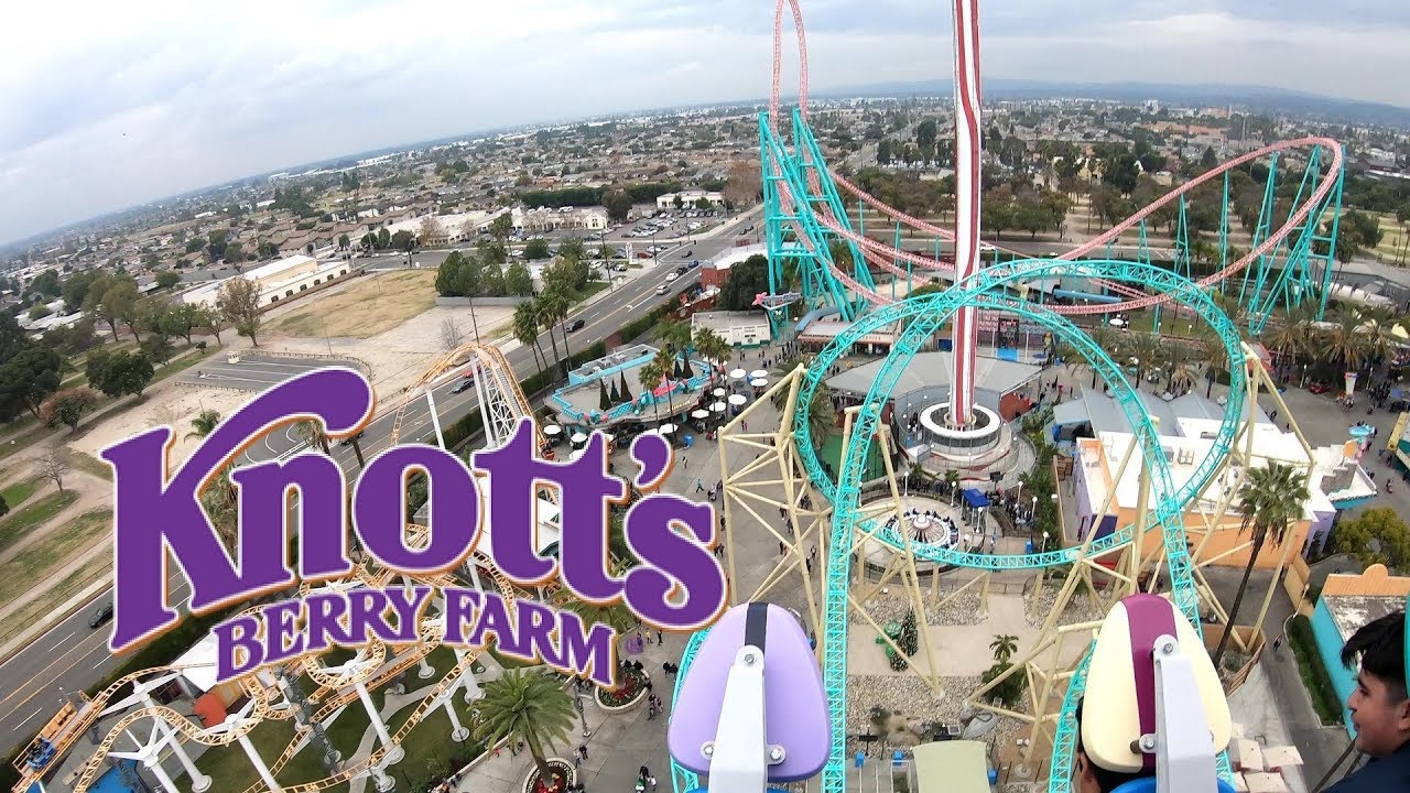 Knotts Berry Farm roller coasters in 4K // Fast Lane tickets - YouTube
