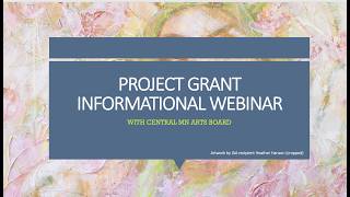 FY27 Project Grant Webinar