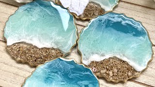 How to Make Beautiful Resin Beach Coasters