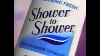 Shower to Shower Deodorant Commercial 1993