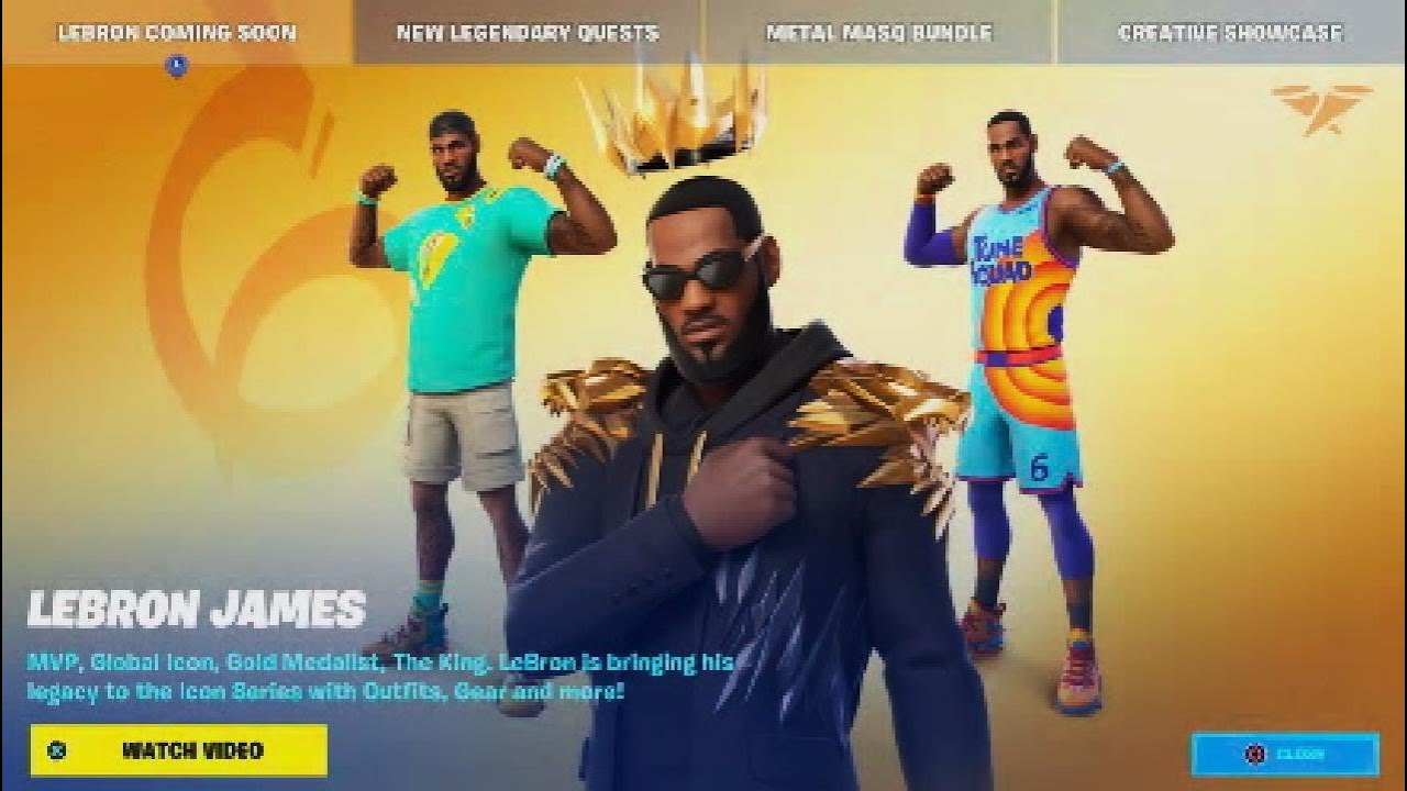 The King Has Arrived LeBron James Joins Fortnite Icon Series