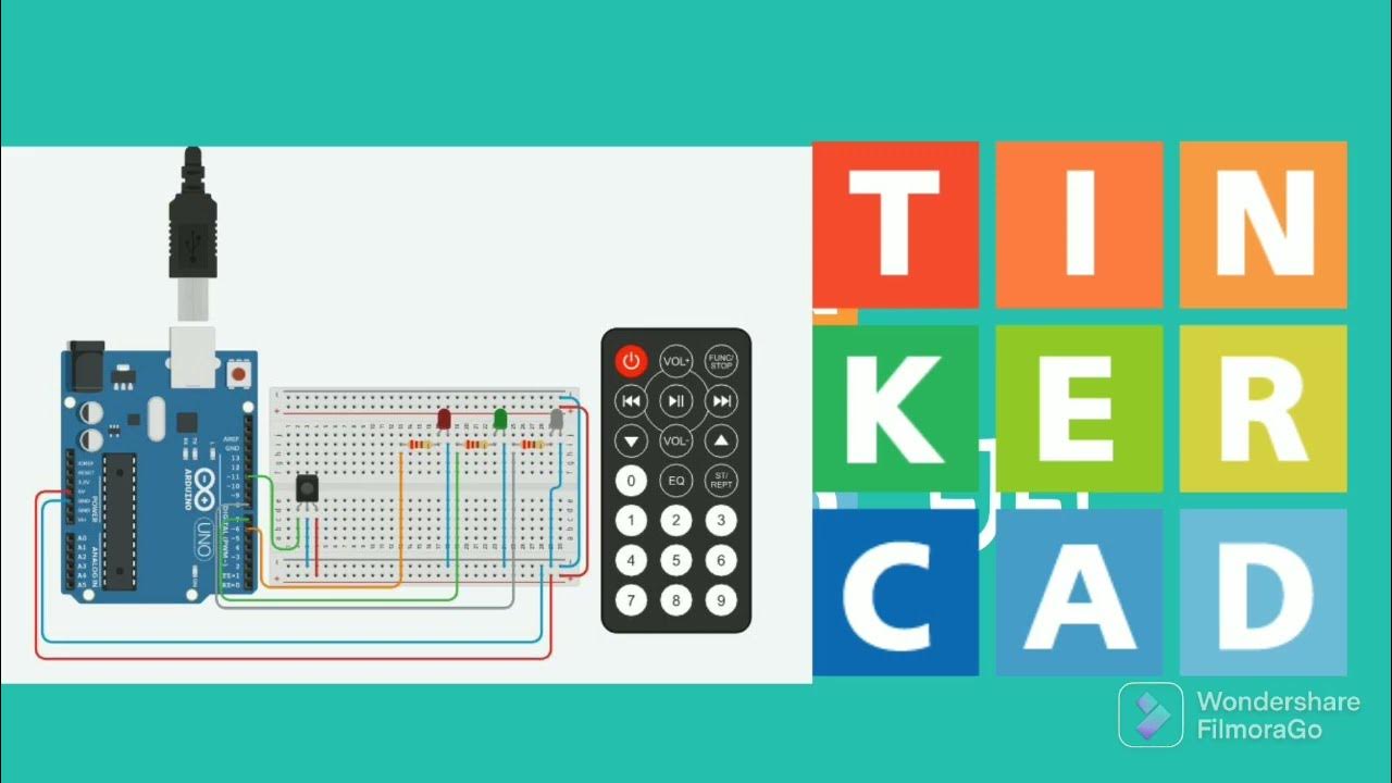 Uso del receptor Infrarrojo Arduino Simulador online TinkerCAD - YouTube