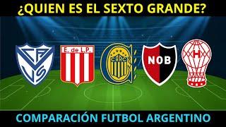 ¿QUIEN es el SEXTO GRANDE del FUTBOL ARGENTINO?