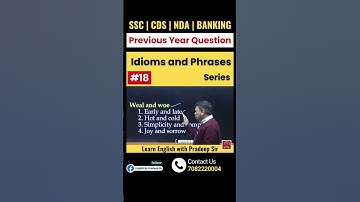 Exam में ज्यादा पूछा जाने वाला 📚 Question #18 - Idioms and Phrases Series ||