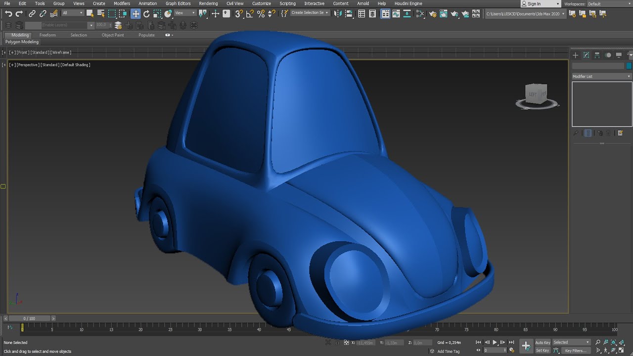 Poly Modeling Car Tutorial Poly modeling, Cartoon Car - YouTube