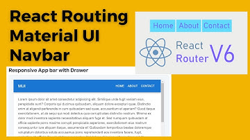 React Routing & Material UI Navbar Tutorial | Front-End Development 2024