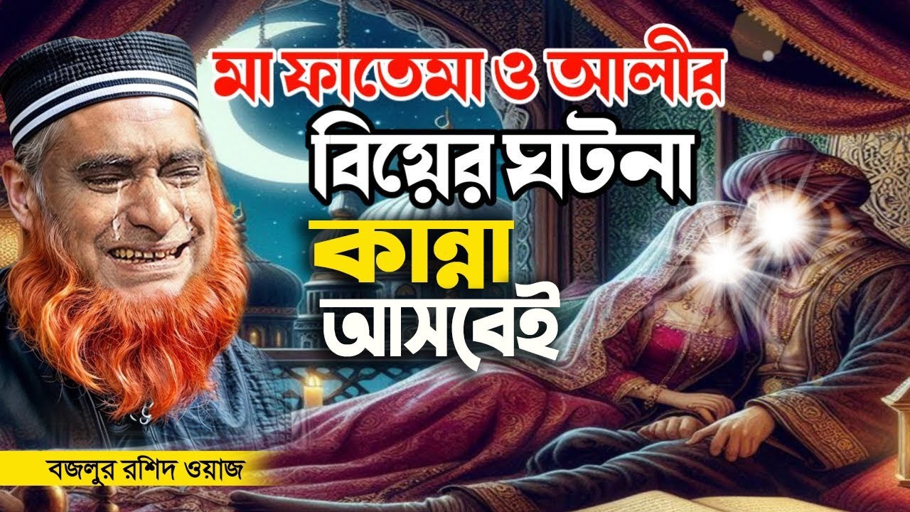 মা ফাতেমা ও হযরত আলীর বিয়ের ঘটনা | হৃদয় বিদারক-কাহিনী | ১০০% শুনলে কান্না আসবেই | bozlur rashid waz