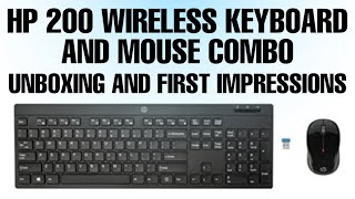 HP 200 WIRELESS KEYBOARD AND MOUSE COMBO || UNBOXING AND REVIEW #UNBOXJSG