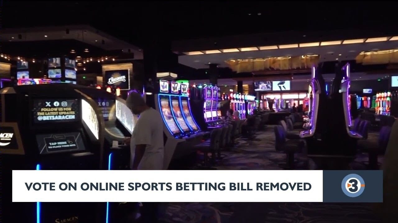 Vote on sports betting bill removed - YouTube