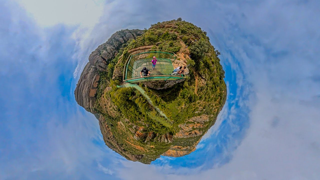 Alquezar Pasarelas de Alquézar desde el Camping Alquézar Huesca octubre 2024