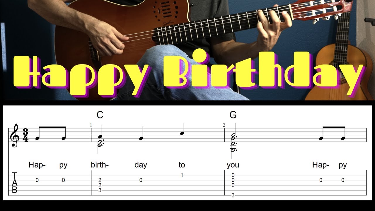 happy birthday guitar pro tab download