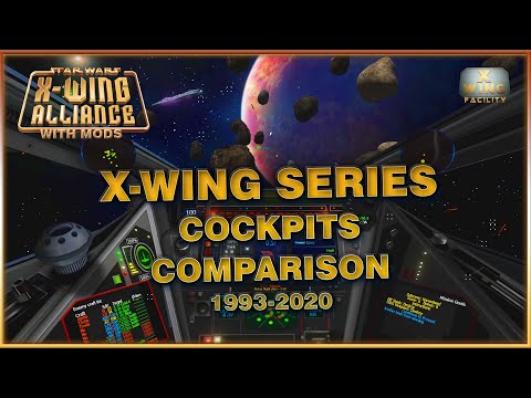 : X-Wing Starfighter in X-Wing games - Cockpits Comparison 1993-2020