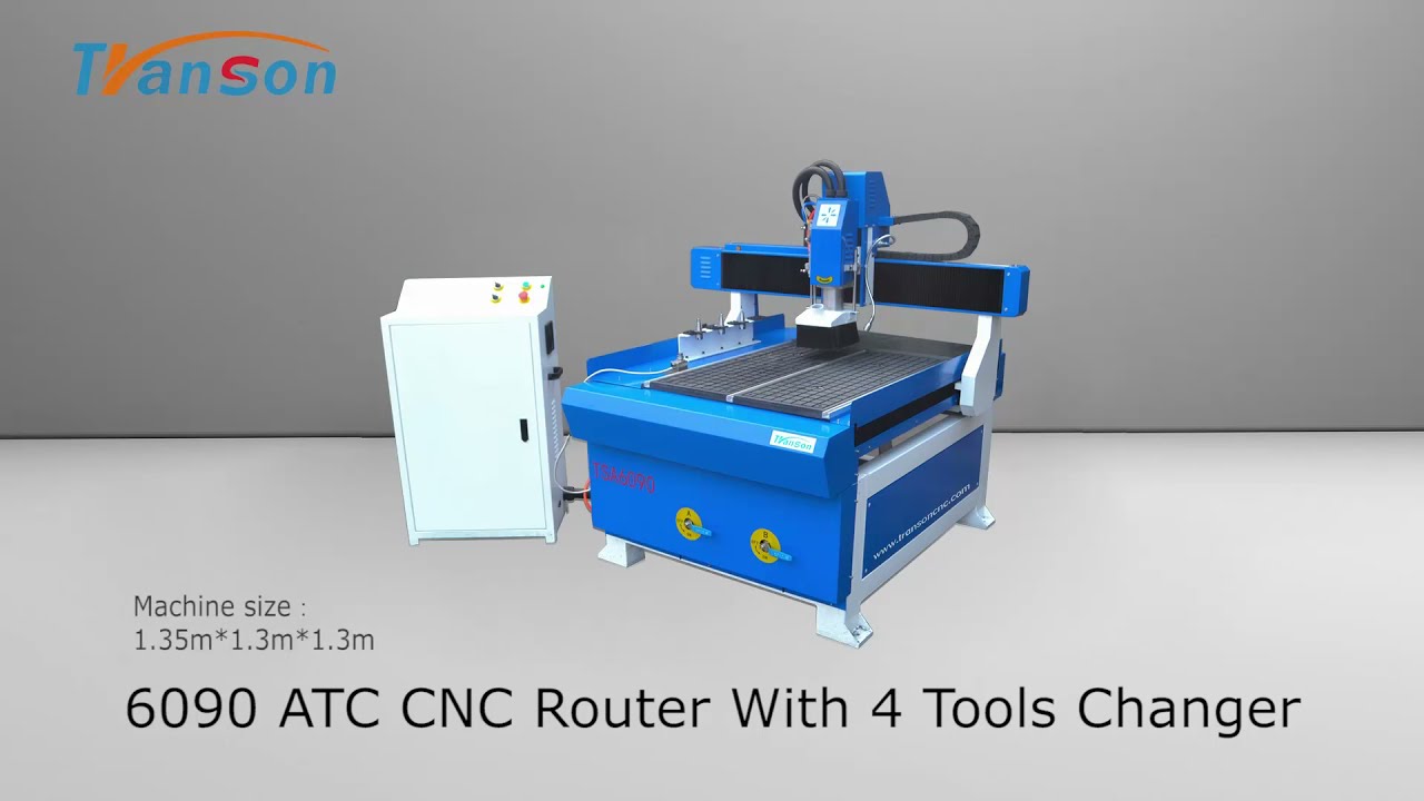 Mini 6090 ATC CNC Router For Metal Aluminum Wood Plastic