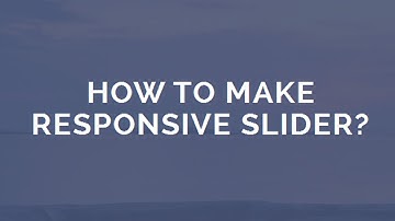 Responsive Slider - Video Tutorial - Free Download