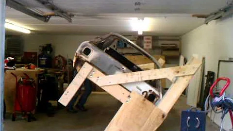 Wood car rotisserie