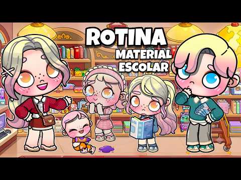 SCHOOL SUPPLIES ROUTINE 📚🎒 | NEW BOOKSTORE | AVATAR WORLD ROUTINES AND PAZU STORIES