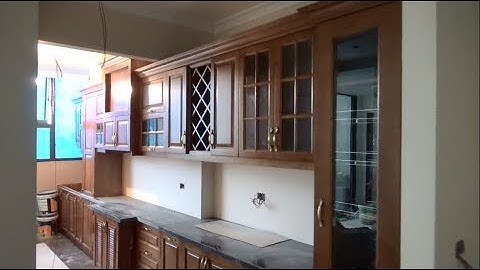 Tủ bếp gỗ sồi mỹ tân cổ điển sang trọng nhà anh Dũng - Hei Tower | Nội thất Hpro