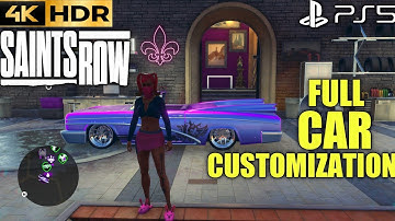 Car Customization Saints Row Vehicles | Saints Row Car Customization |Saints Row 5 Customization PS5
