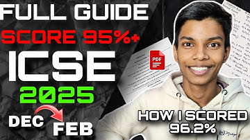 HOW TO SCORE 95%+ ICSE 2026|| FOLLOW 5 THINGS HOW I SCORED 96.2% #boardexam #icse #icse2026