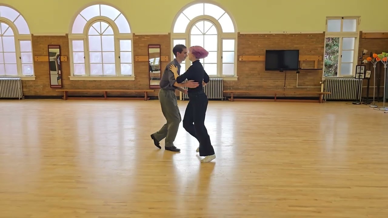 OSU Lindy Hop 2/26/26 Showcase choreography part 1 (Front view)