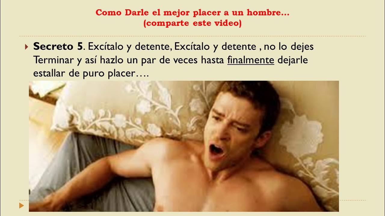 Como darle placer aun hombre