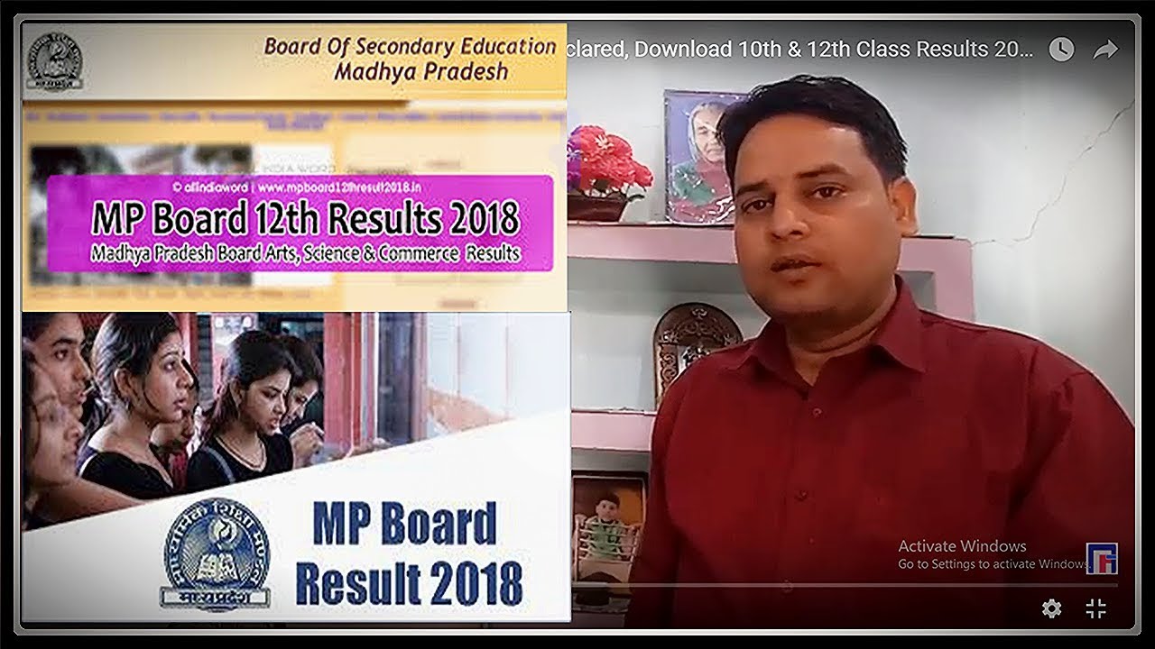 MPBSE Result-2018 || MP Board Exam Result-2018 Declared, Download 12th & 10th Class Results 2018