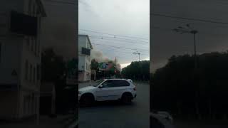 Видео сильный пожар в Черкесске на ул. Ставропольская от Артимаврентий Лайф, Ставропольская улица, Черкесск, Россия