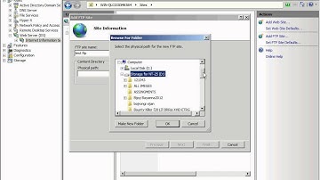 How to create Ftp site binding