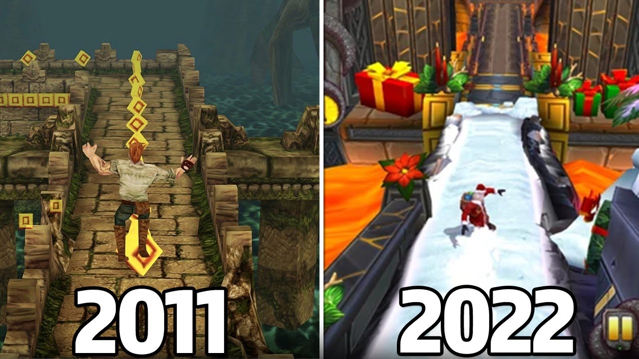 Evolution of Temple Run Games 2011 - 2022 