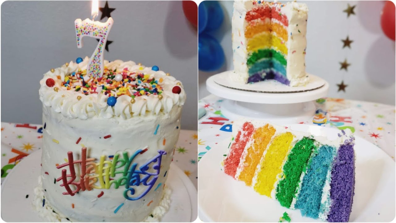 6 Layer Rainbow Cake Recipe Uk