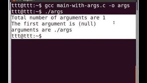 1 Command line arguments in C English