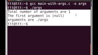 1 Command line arguments in C English