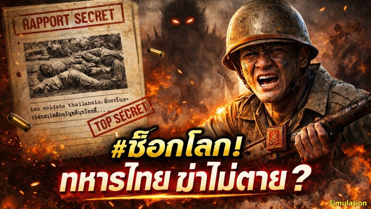 เปิดแฟ้มลับฝรั่งเศส! ทำไมพวกเขาถึงเขียนว่า “ยิงทหารไทยไม่ตาย” ในสมรภูมิปี 2484?| การสร้างใหม่ด้วย AI