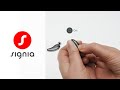 How to turn pure chargego ax on and off  signia hearing aids