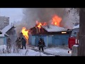 Пожар на улице Ямская. Омск, 31.01.18