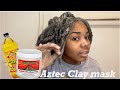 I used an Aztec Clay mask on my hair &amp; Face...