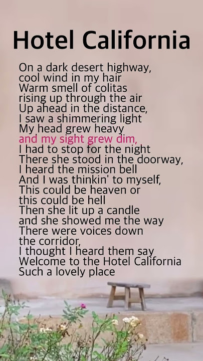 Hotel California | Eagles
