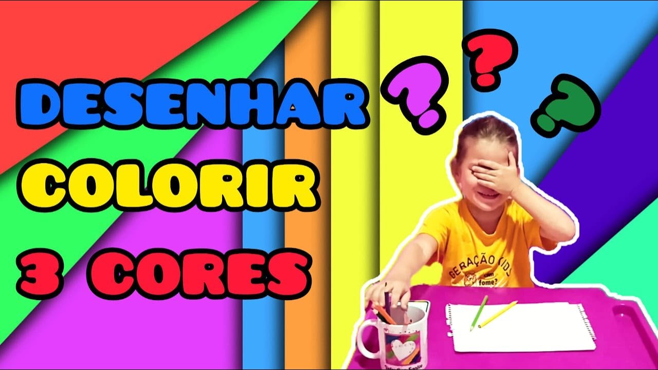 Draw Color 3 DESENHANDO COLORINDO 3 CORES | DRAW 3 COLOR - YouTube