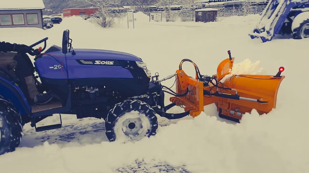 Solis Tractors Europe II Solis 26 With Snow Plow YouTube