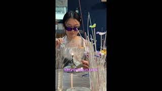 Glass flower making @london #glassmaking #lampwork #flowers #workshop