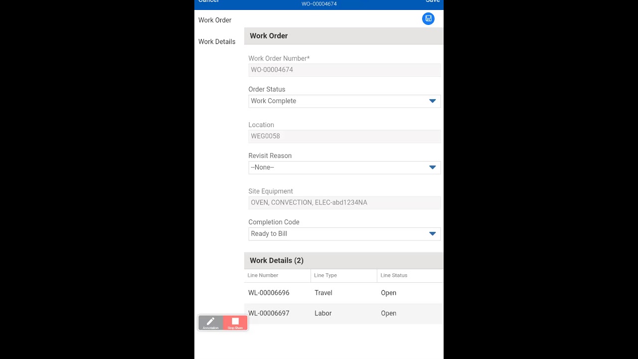 WORK ORDER COMPLETION IN SERVICEMAX - YouTube