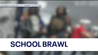 Bodycam video shows chaos unfolding during massive school brawl in Florida