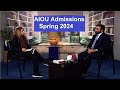 Aiou admission spring 2024  ziaulhassnain naqvi  director admission  aiou