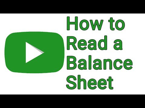 How to Read a Balance Sheet thumbnail