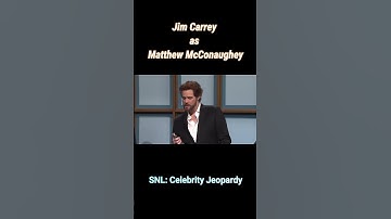 Jim Carrey as Matthew McConaughey😂 SNL40: Celebrity Jeopardy   #shorts #viral #funny